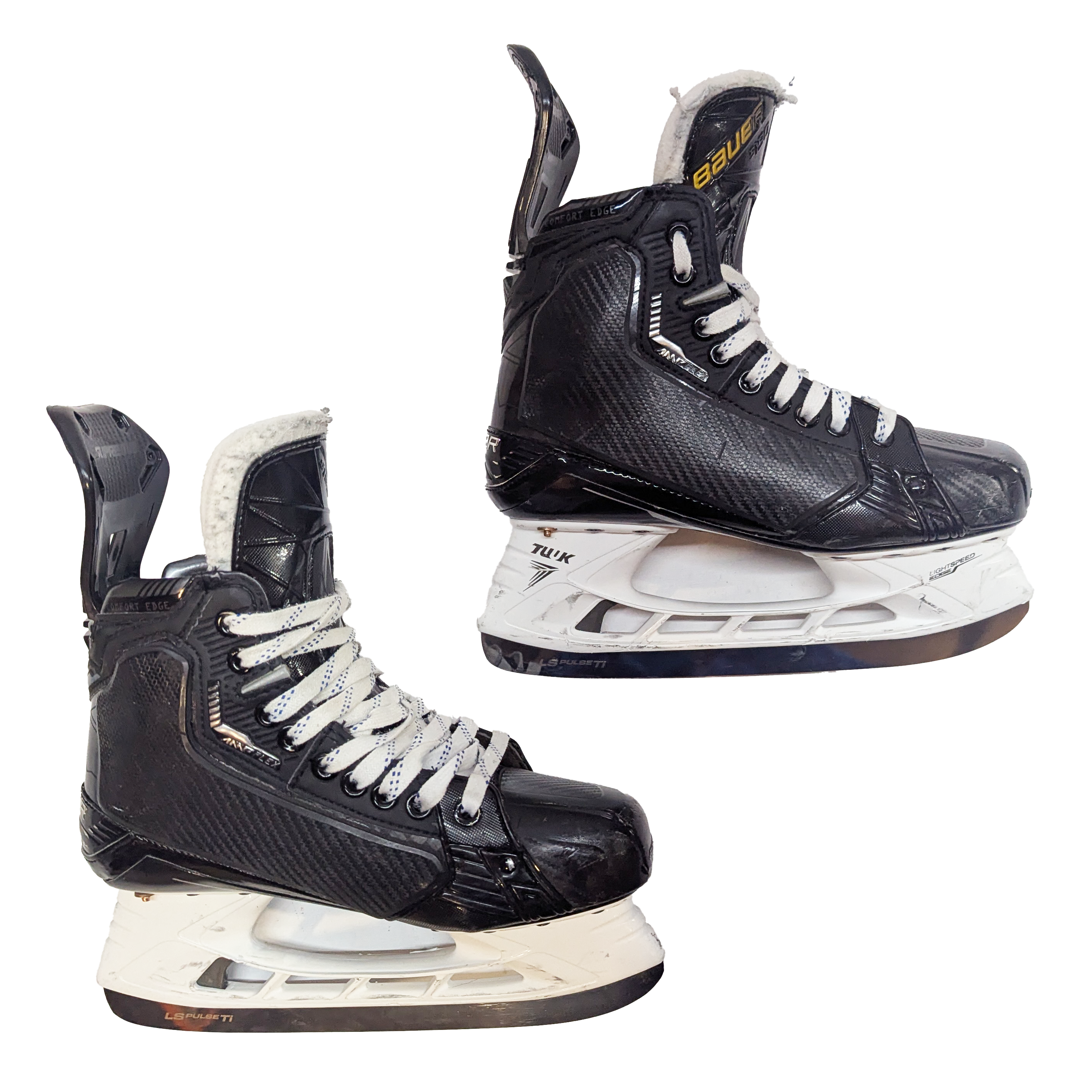 Bauer Supreme Mach - Patins de hockey NCAA Pro Stock d'occasion avec bloqueur de tirs - Taille 6